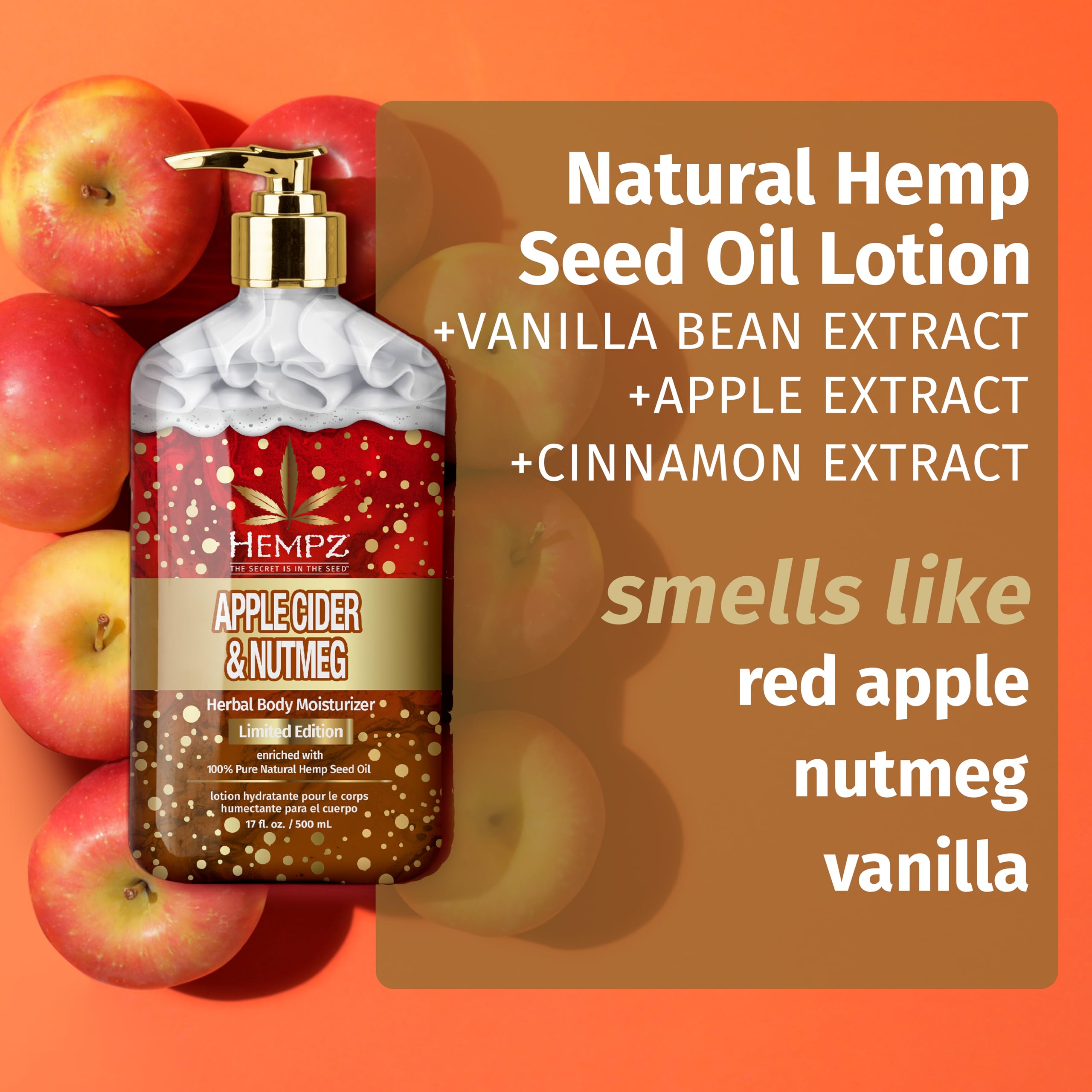 Amazon.com : Hempz Limited Edition Apple Cider & Nutmeg Herbal